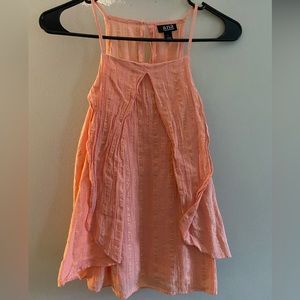 Ana pink tank top with gold